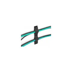 Delock Klett-Kabelhalter selbstklebend L 110 mm x B 20 mm Set 10 Stück schwarz