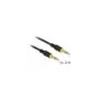 Delock Klinkenkabel 3,5 mm 3 Pin Stecker to Stecker 2 m schwarz