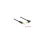 Delock Klinkenkabel 3.5 mm 4 Pin Stecker to Stecker gewinkelt 0.5 m schwarz