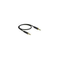 Delock Klinkenkabel 4.4 mm 5 Pin Stecker zu Stecker 0.5 m schwarz