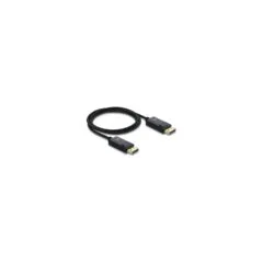 Delock Koaxiales DisplayPort Kabel 16K 60 Hz 80 Gbps mit Geflechtmantel 1 m