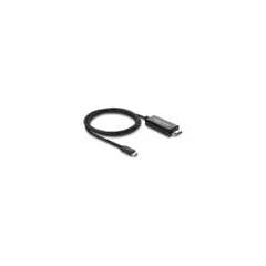 Delock Koaxiales USB Type-CTM zu HDMI Kabel (DP Alt Mode) 4K 60 Hz mit Geflechtmantel 1 m