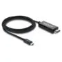 Delock Koaxiales USB Type-CTM zu HDMI Kabel (DP Alt Mode) 4K 60 Hz mit Geflechtmantel 2 m