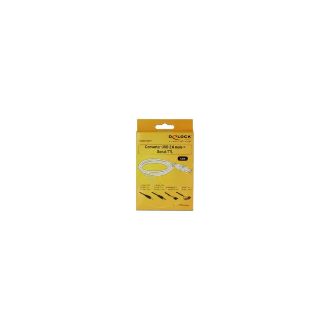 Delock Konverter USB 2.0 Stecker to TTL 6 Pin Pinheader Buchse 1.8 m — image 3