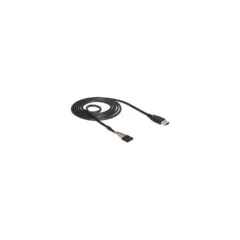 Delock Konverter USB 2.0 Stecker to TTL 6 Pin Pinheader Buchse 1.8 m