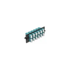 Delock LWL Adapter Panel LC Duplex OM4 12 Port aqua
