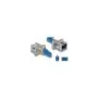 Delock LWL Hybrid Kupplung LC Simplex Stecker zu SC Simplex Buchse blau