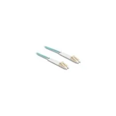 Delock LWL Kabel LC Duplex zu LC Duplex Multimode OM3 winkelbar 0,5 m