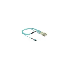 Delock LWL Kabel MPO Buchse zu 6 x LC Duplex Stecker. Multimode OM3. 50 125 μm. 2 m