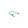 Delock LWL Kabel MPO Buchse zu MPO Buchse 12 Fasern. Polarität A. Multimode OM4. 50 125 μm. 2 m