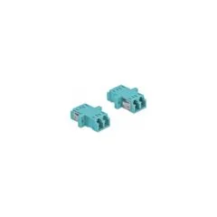 Delock LWL Kupplung LC Duplex Buchse zu LC Duplex Buchse Multimode 2 Stück hellblau