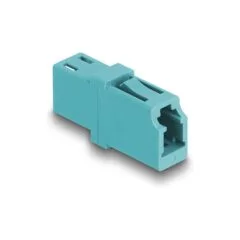 Delock LWL Kupplung LC Simplex Buchse zu LC Simplex Buchse OM3 aqua