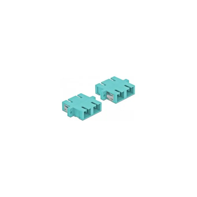 Delock LWL Kupplung SC Duplex Buchse zu SC Duplex Buchse Multimode 4 Stück hellblau — image 2