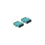 Delock LWL Kupplung SC Duplex Buchse zu SC Duplex Buchse Multimode 4 Stück hellblau