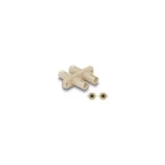 Delock LWL Kupplung ST Duplex Buchse zu ST Duplex Buchse beige