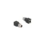 Delock M12 Adapter X-kodiert 8 Pin Buchse zu RJ45 Buchse gerade