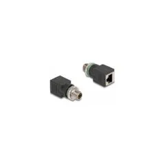 Delock M12 Adapter X-kodiert 8 Pin Stecker zu RJ45 Buchse gerade