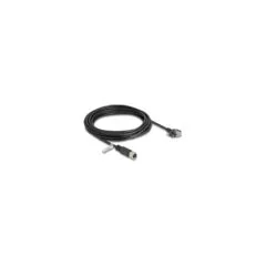 Delock M12 Kabel D-kodiert 4 Pin Buchse zu RJ45 Stecker mit Schrauben Cat.5e FTP 5 m schwarz