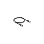 Delock M12 Kabel D-kodiert 4 Pin Stecker zu Buchse PVC 1 m