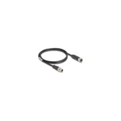 Delock M12 Kabel X-kodiert 8 Pin Stecker zu Buchse PVC 1 m