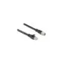 Delock M12 Kabel X-kodiert 8 Pin Stecker zu RJ45 Stecker Cat.5e S FTP flexibel 2 m schwarz