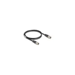 Delock M12 Kabel X-kodiert 8 Pin Stecker zu Stecker PVC 1 m