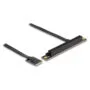 Delock M.2 Key A+E zu PCIe x16 NVMe Adapter gewinkelt mit 20 cm Kabel