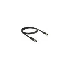 Delock M8 Sensor- Aktorverlängerungskabel 6 Pin Stecker zu 6 Pin Buchse wasserdicht 1 m