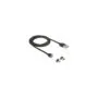 Delock Magnetisches USB Daten- und Ladekabelset für Micro USB USB Type-CTM schwarz 1.1 m