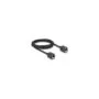Delock Netzwerk Verlängerungskabel Kupplung RJ45 Buchse zu RJ45 Buchse Cat.6A S FTP 2 m schwarz