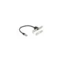Delock Netzwerk Verlängerungskabel RJ45 Cat.5e 30 cm mit Standard und Low Profile Slotblende