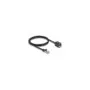 Delock Netzwerk Verlängerungskabel RJ45 Stecker zu RJ45 Buchse Cat.6A S FTP 1 m schwarz