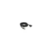Delock Netzwerk Verlängerungskabel S FTP RJ45 Stecker zu RJ45 Buchse Cat.6A flache Ausführung 5 m schwarz