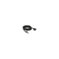 Delock Netzwerk Verlängerungskabel S FTP RJ45 Stecker zu RJ45 Buchse Cat.6A flache Ausführung 5 m schwarz