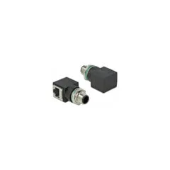 Delock Netzwerkadapter M12 A-kodiert 8 Pin Stecker zu RJ45 Buchse