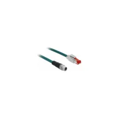 Delock Netzwerkkabel M12 X-kodiert 8 Pin zu RJ45 Stecker PVC 3 m
