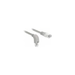 Delock Netzwerkkabel RJ45 Cat.5e SF UTP unten gewinkelt gerade 0.5 m