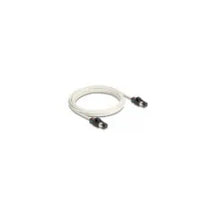 Delock Netzwerkkabel RJ45 Stecker zu Stecker Cat.6A S FTP mit drehbarer Farbmarkierung 3 m weiß