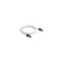 Delock Netzwerkkabel RJ45 Stecker zu Stecker Cat.6A S FTP mit drehbarer Farbmarkierung 3 m weiß