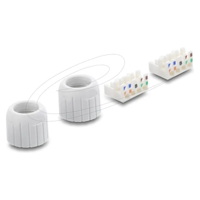 Delock Netzwerkkabelverbinder LSA zu LSA Cat.6A ungeschirmt werkzeugfrei — image 4