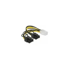 Delock PCI Express Stromkabel 6 Pin Buchse to 2 x 8 Pin Stecker 15 cm