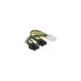 Delock PCI Express Stromkabel 6 Pin Buchse to 2 x 8 Pin Stecker 15 cm