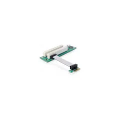 Delock Riser Karte PCI Express x1 to 2 x PCI mit flexiblem Kabel 9 cm links gerichtet