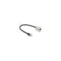 Delock RJ45 Einbaubuchse mit Kabelpeitsche Stecker Cat.5e STP 30 cm Aluminium