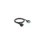 DeLock RJ45 Kabel Cat.6 Buchse zu Terminalblock Adapter zum Einbau 1 m 2-teilig