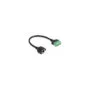 Delock RJ45 Kabel Cat.6 Buchse zu Terminalblock Adapter zum Einbau 30 cm 2-teilig