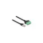 Delock RJ45 Kabel Cat.6 Stecker zu Terminalblock Adapter 30 cm 2-teilig