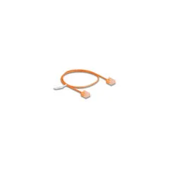 Delock RJ45 Netzwerkkabel Cat.6 UTP Ultra Slim 0.5 m orange mit kurzen Steckern