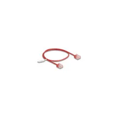 Delock RJ45 Netzwerkkabel Cat.6 UTP Ultra Slim 0.5 m rot mit kurzen Steckern