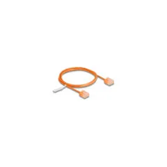 Delock RJ45 Netzwerkkabel Cat.6 UTP Ultra Slim 1 m orange mit kurzen Steckern